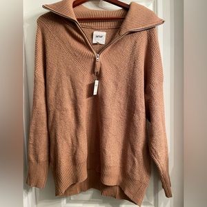 New - Aerie waffle half zip